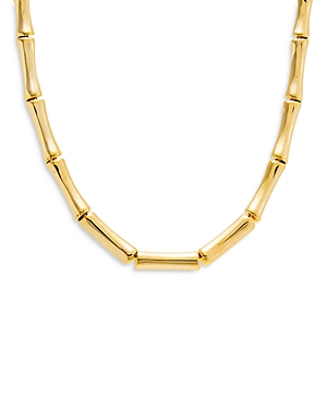 Shop By Adina Eden Chunky Bamboo Chain Necklace, 16 In Gold