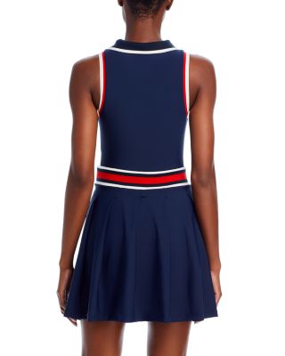 AQUA Collared Pleated Mini Dress - Exclusive | Bloomingdale's