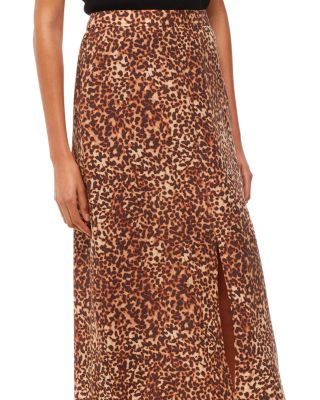 Marble Spot Front Split Skirt