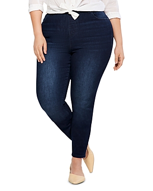 Nic+zoe Plus Mid Rise Ankle Jeans In Twilight In Blue