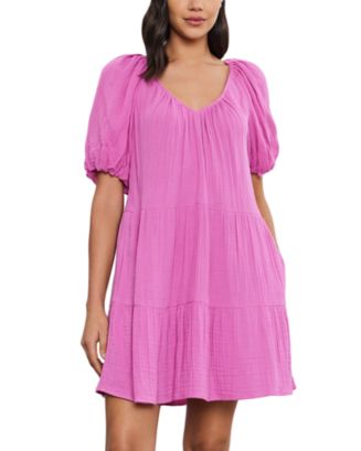 ワンピース Velvet by Graham & Spencer Lianna Puff-Sleeve Midi Dress Lianna Puff-Sleeve Midi Dress – Hill's Dry Goods