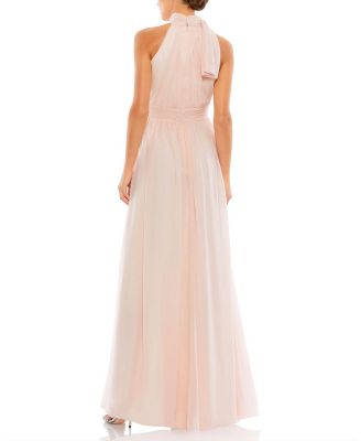 High Neck Chiffon Gown
