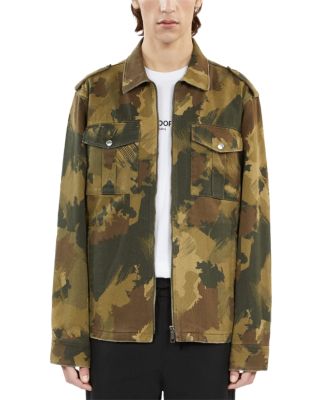 The Kooples - Regular Fit Camo Military Jacket