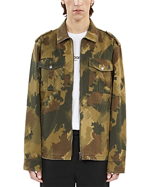 Regular Fit Camo Military Jacket