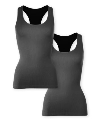  Bundle of Two Teen Ribbed Racer Back Juniors Tank Top - Big Kid