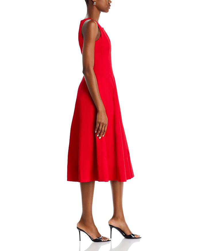 Shop Aqua Paneled Midi Dress - 100% Exclusive In Red