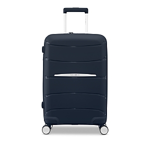 Shop Samsonite Outline Pro Carry-on Spinner Suitcase In Midnight Blue