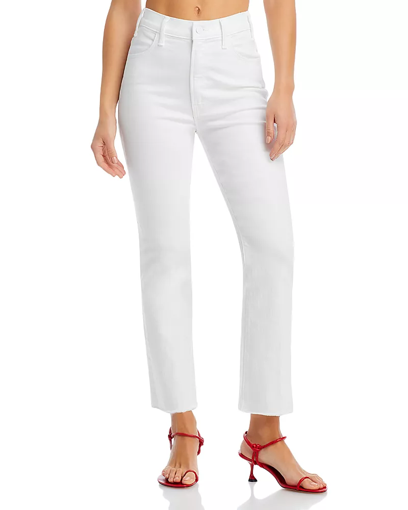 Mother The Lil' Hustler Petites High Rise Ankle Jeans in Fairest of Them All