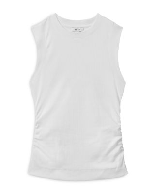 Trudy Ruched Ribbed Tank Top