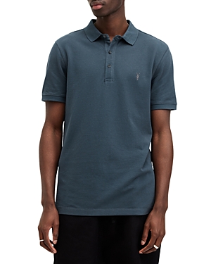 Shop Allsaints Reform Slim Fit Polo In Workers Blue