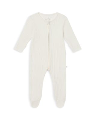 MORI - Unisex Waffle Knit Clever Zip Footie - Baby