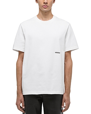 Helmut Lang Short Sleeve Logo Tee In White