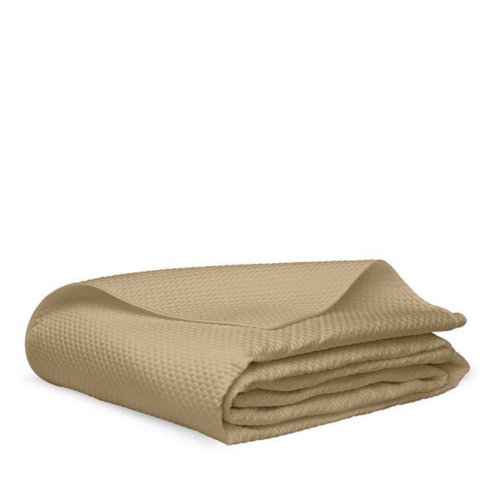 Matouk Alba 600 Thread Count Quilted Euro Sham In Honey