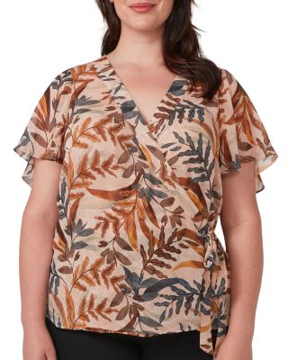 Estelle Plus - Tropic Leaves Top