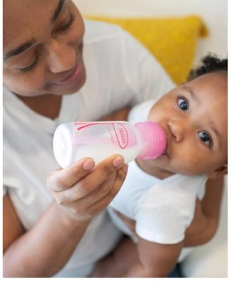  Dr. Browns Girls' Natural Flow Anti-Colic Baby Bottles, 4oz, 3 Pack