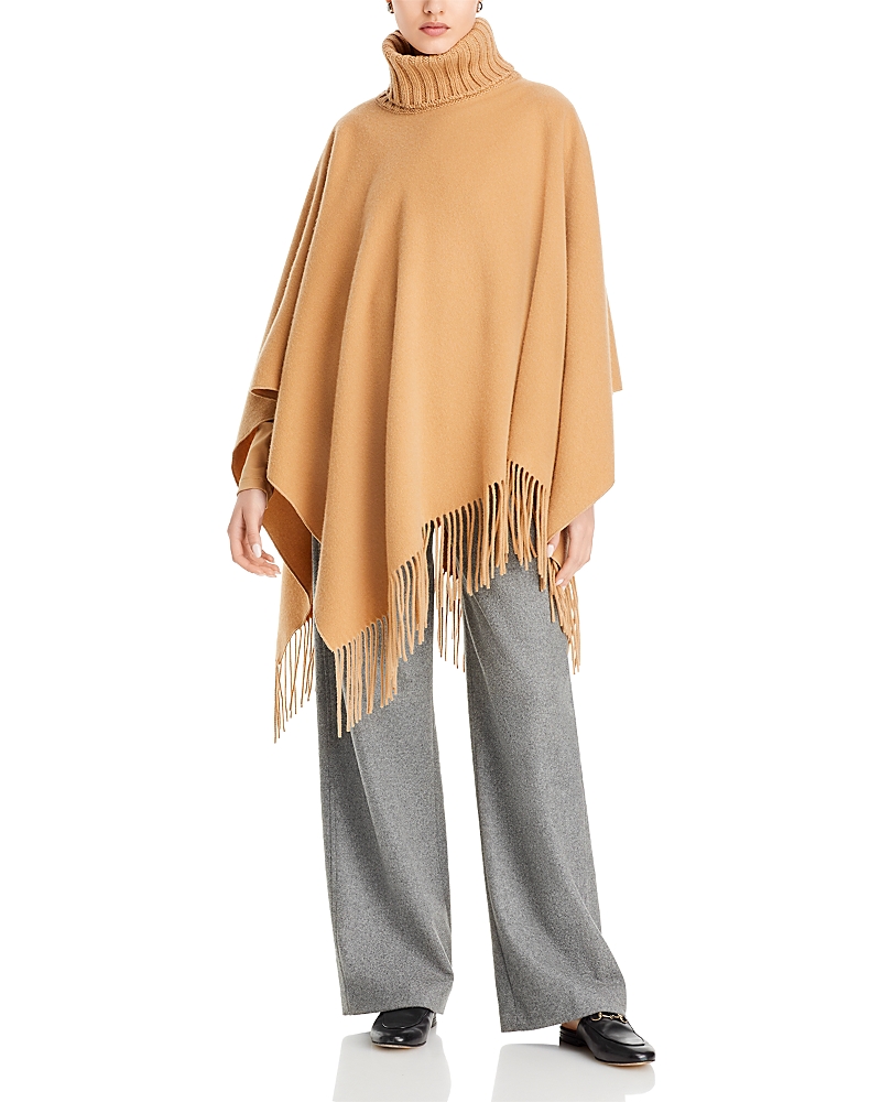 Fabiana Filippi Platinum Lucky Poncho In Beige Over