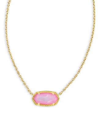 Kendra Scott Elisa Stone Pendant Necklace in 14K Gold Plated, 15