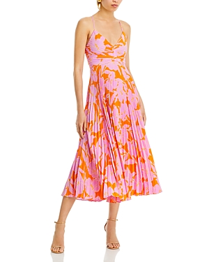 Shop Astr The Label Blythe Dress In Orange Purple