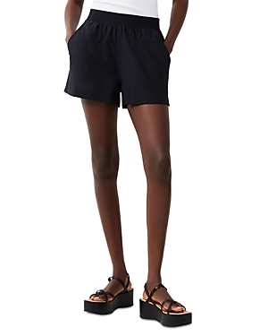Shop French Connection Pull On Shorts In Black