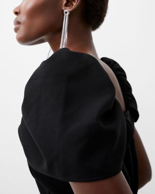 Whisper Puffed Shoulder Dress