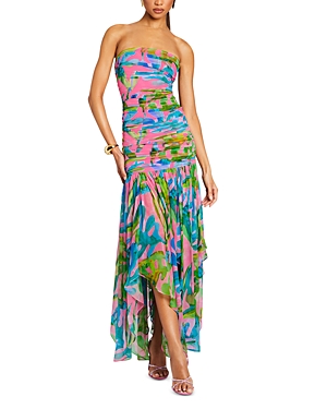 Teryn Printed Silk Blend Dress