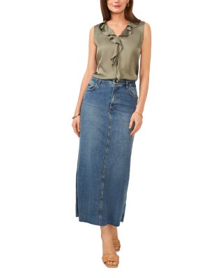 Sleeveless Ruffle Top
