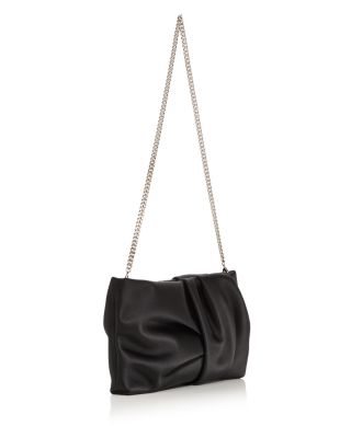 Bonny Ruched Satin Clutch