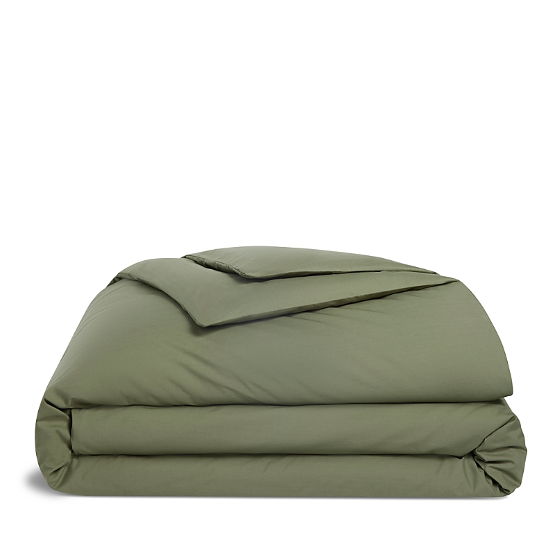 Brooklinen Classic Percale Duvet Cover, King/cali King In Fresh Moss