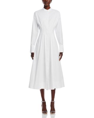 staud mini lorenza dress Staud Lorenza Mini Shirt Dress In Navy - 72% Off