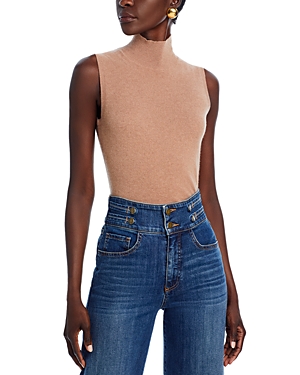 C By Bloomingdale's Sleeveless Cashmere Sweater - Exclusive In Camel