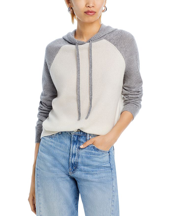 AQUA AQUA Athletic Pullover Cashmere Hoodie Exclusive Bloomingdale s