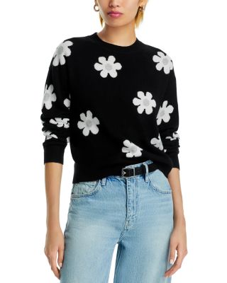 AQUA - Daisy Intarsia Cashmere Sweater - Exclusive