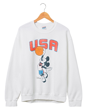 Usa Mickey Basketball Flea Market Fleece Sweatshirt