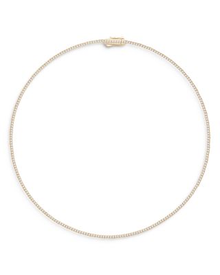 Bloomingdale's Fine Collection Certified Diamond Double Prong Tennis Necklace in 14K Yellow Gold, 3.0 ct. t. w.
