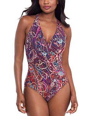 Shop Miraclesuit Dynasty Wrapsody One Piece Swimsuit In Multi