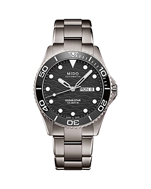 Mido Ocean Star Ceramic Watch, 42.5mm In Black/gray