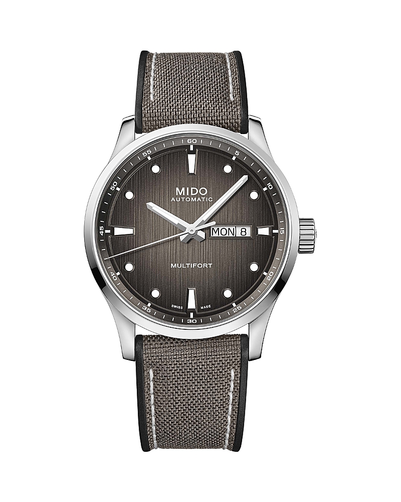 Mido Multifort Iii Watch, 42mm In Gray