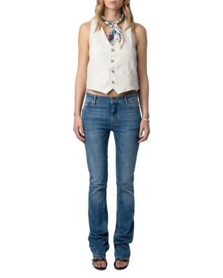 Emilie Cuir Froisse Leather Vest