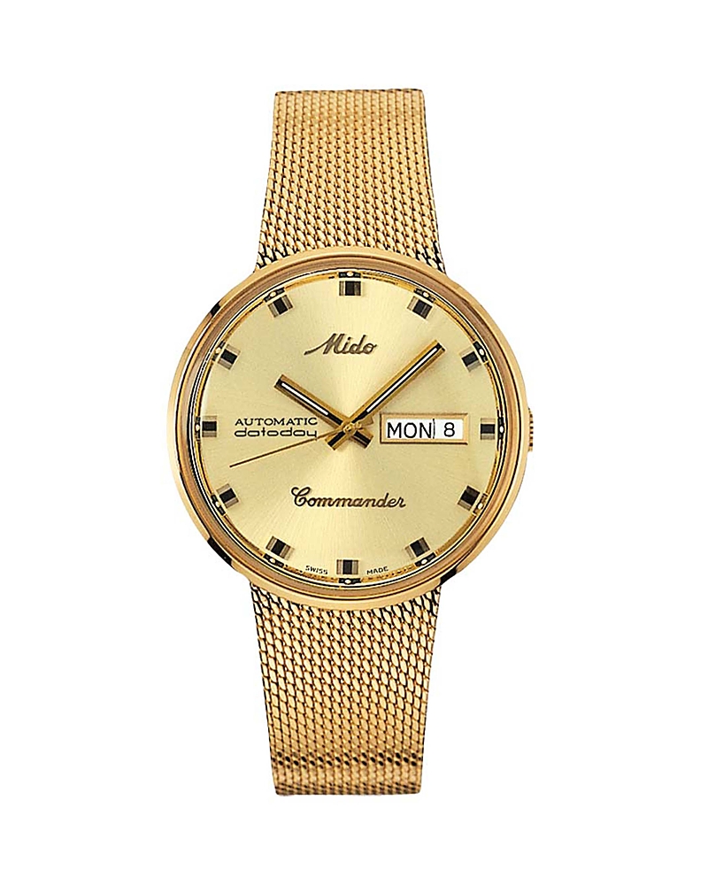 Mido Commander 1959 Watch, 37mm In Gold