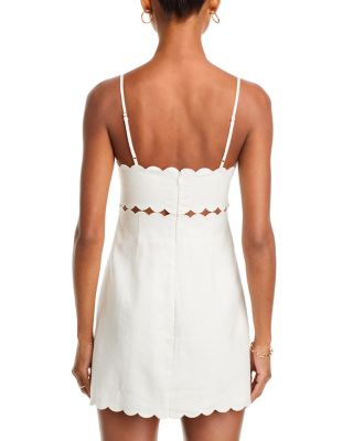 Sydow Scalloped Edge Mini Dress