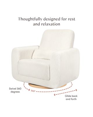 Tuba Corduroy Extra Wide Swivel Glider