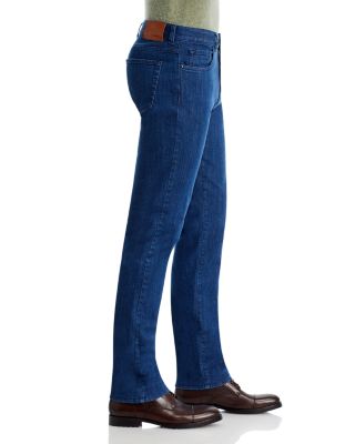Stretch Denim Straight Fit Jeans