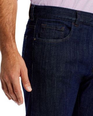 Stretch Denim Straight Fit Jeans