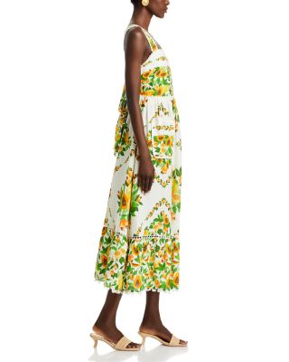 Papaya Salad Midi Dress