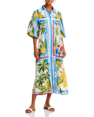 FARM Rio - Tropical Destination Shirt Dress