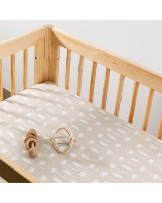 All Stages Midi Crib Sheet in GOTS Certified Organic Muslin Cotton