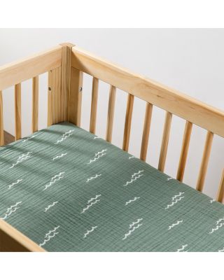All Stages Midi Crib Sheet in GOTS Certified Organic Muslin Cotton