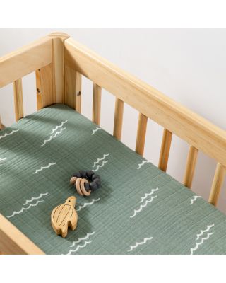 All Stages Bassinet Sheet in GOTS Certified Organic Muslin Cotton