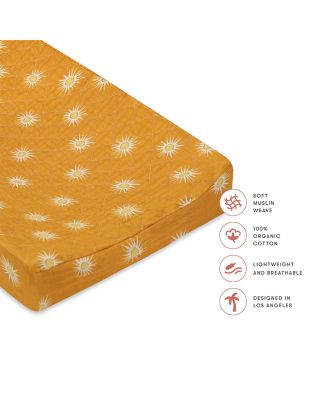 Quilted Changing Pad Cover in GOTS Certified Organic Muslin Cotton