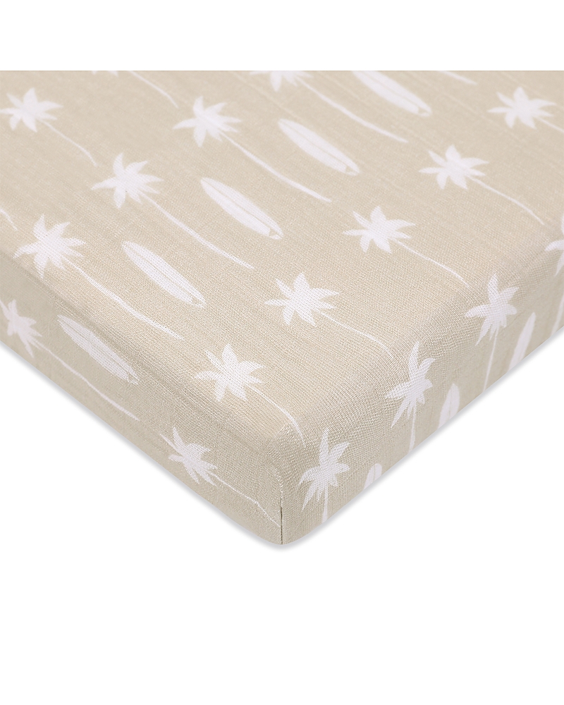 Babyletto Mini Crib Sheet in Gots Certified Organic Muslin Cotton
